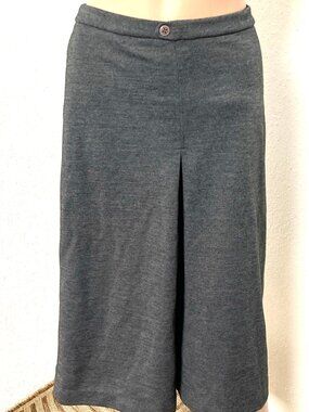 Vintage Jack Winter Women's Gray Midi A-Line Skirt Size S Button Front